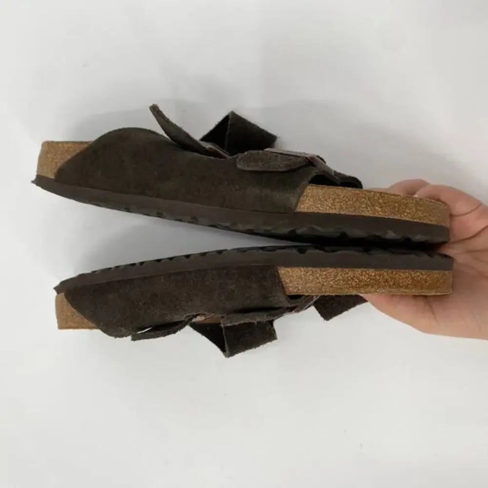 Birkenstock 43 brown suede arizona‎ mens sandals - Picture 4 of 8